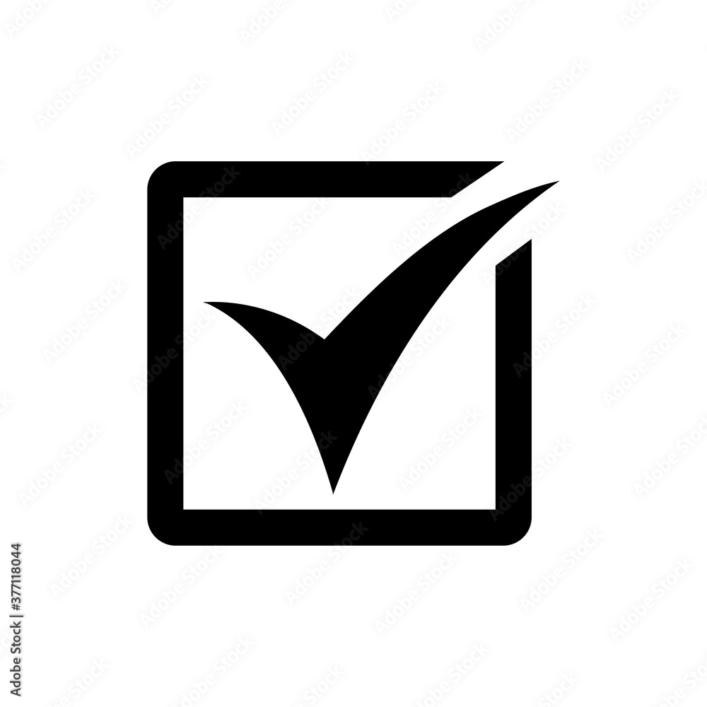 Poster check icon. one of set web icon