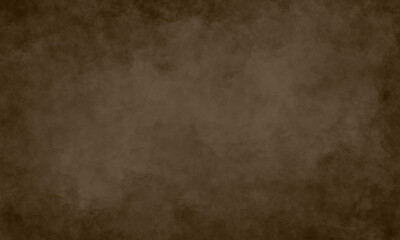 Obraz na płótnie Canvas a dark rich classic vintage brown background with darkening at the edges, with a light space in the center. Primitive simple traditional dark background