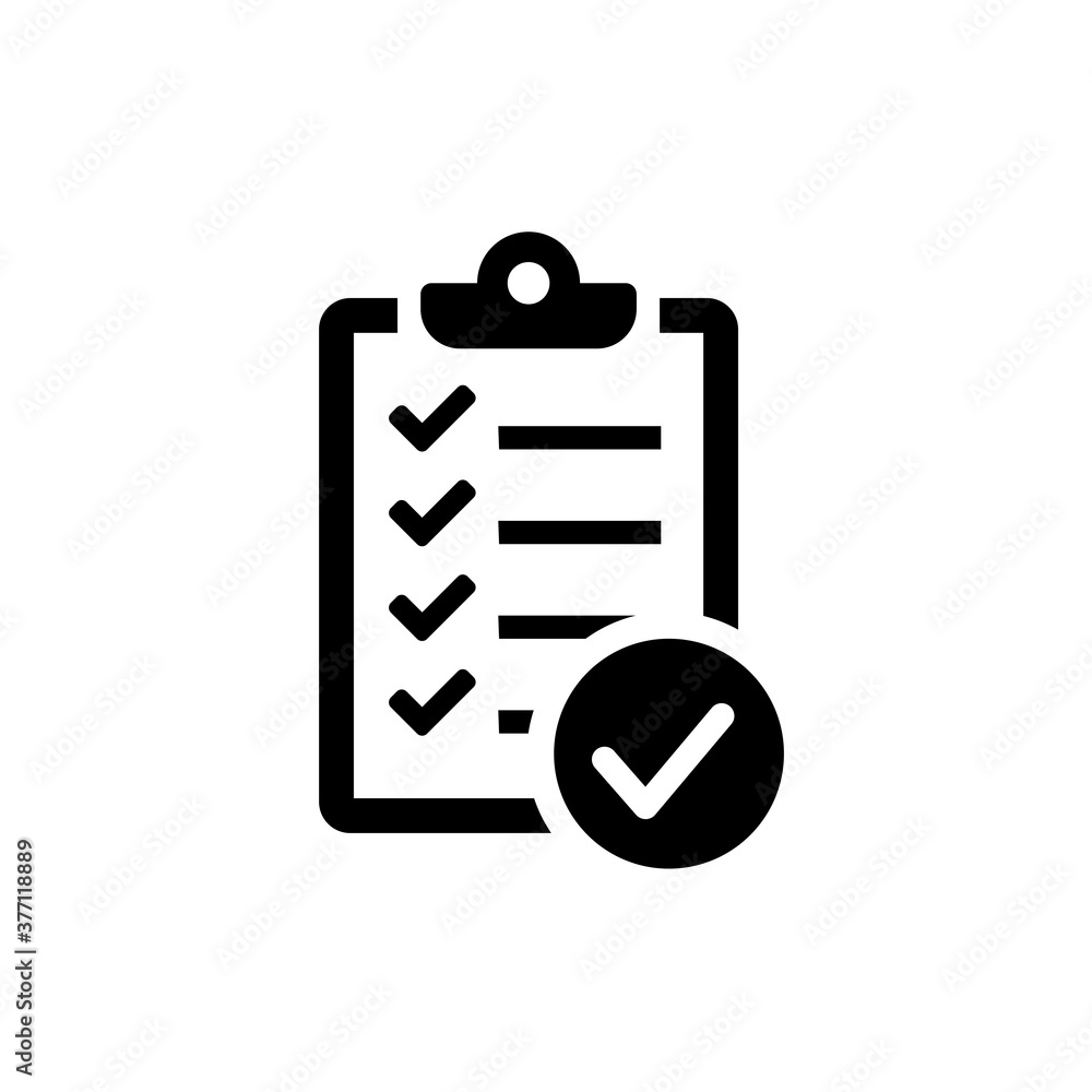 Poster checklist icon. one of set web icon