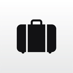 Suitcase icon vector . baggage sign