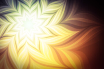 Abstract bright flower with blur effect for your design. Illustration with flower. Blur.