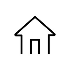 House, linear icon. One of a set of linear web icon