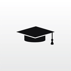 graduation icon vector . Education sign