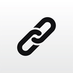 Chain link icon vector . Link sign