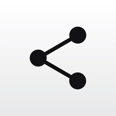 Share icon vector . Media sign