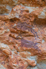 The Abrics de l'Ermita  Rock Art, Ulldecona Village, Terres de l'Ebre, Tarragona, Catalunya, Spain