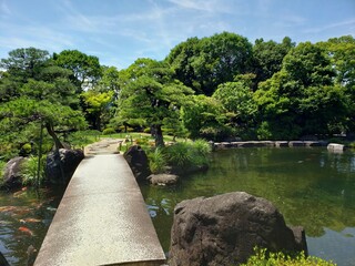 橋と庭園