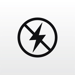 Fototapeta premium No Flash icon vector eps 10