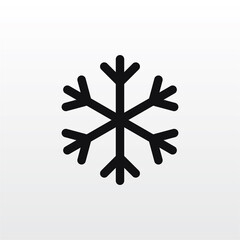 Snowflake icon vector . Cold sign