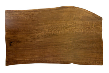Exclusive home table, solid wood slab, wood texture background.