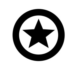 Fototapeta premium Star solid icon for design website or graphic