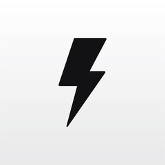 Lightning icon vector . Flash sign