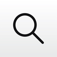 Magnify icon vector . Search sign