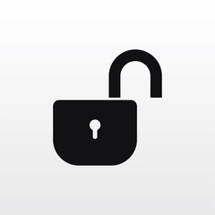 Lock icon vector . Security sign