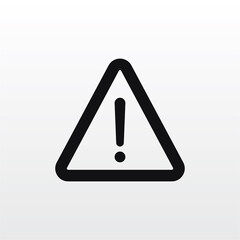 Warning icon vector . attention sign