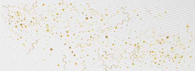 Golden Serpentine Falling Vector Panoramic 