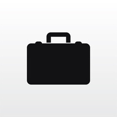 Briefcase icon vector . Bag sign
