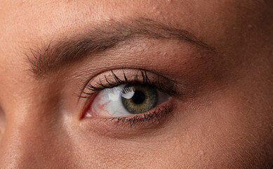 Fototapeta premium portrait of a young woman, shooting in a photo studio