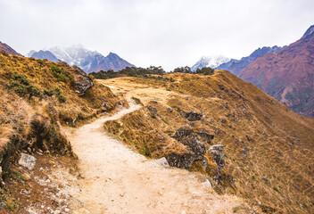 Way to Everest base camp. Sagarmatha national park, Nepal