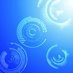 Abstract background design with circles. Vector