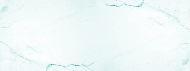 Marbled background banner panorama - High resolution abstract white aquamarine turquoise Carrara...