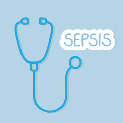 sepsis disease concept - vector illustration