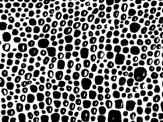 Vector hand drawn calligraphic brush stroke monochrome pattern. Black and white style design. Good for poster, fabric print, web page background, birthday card invitation, interior surface texture