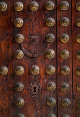 Details, Doors in Toledo city, Toledo, Castilla-La Mancha, Spain, Europe
