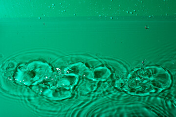 splash of water on black isolated background