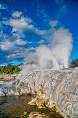 Pohutu Geyser in Te Puia, New Zealand