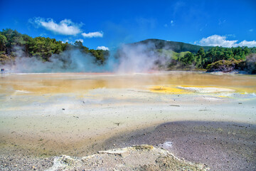 Waiotapu Geothermal Wonderland in New Zealand