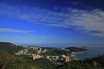 Fototapeta na wymiar Taipei Wanli Emerald Bay coast