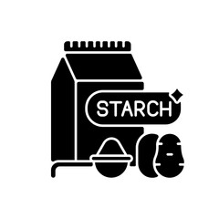 Starch black glyph icon