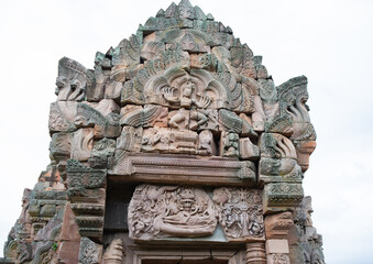 A wonderful and beautiful ancient stone castle in Thailand.