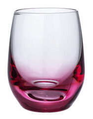 New empty glass isolated on white background