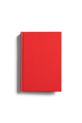 Red book on white background. 白背景の上の赤い本
