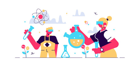 Kids science vector illustration. 