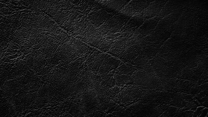 Soft black leather texture closeup