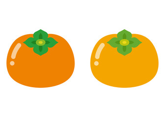 柿_ベクター_線なし