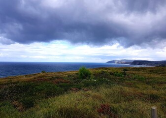 clouds over the coast