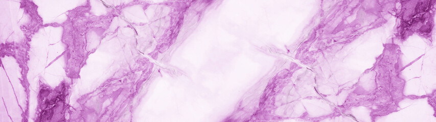 Marbled background banner panorama - High resolution abstract white pink Carrara marble stone...