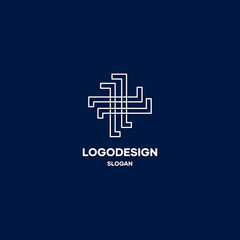 Minimal logo design inspiration, Logo design material. logo design material with abstract shapes. modern, minimal and trendy logo concept. vector