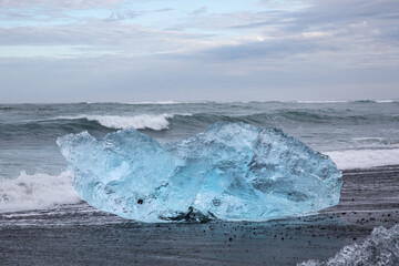 Melting glacier in Iceland