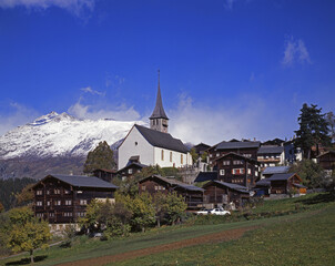Fototapeta premium Switzerland Ernen church