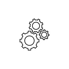 Gear icon, Gear sign and symbol vector