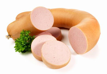 German Meat Sausage German Meat Sausage - Isolated on white Background