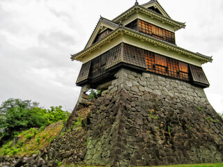 Obraz premium 【熊本県】熊本市 被災した熊本城の戌亥櫓