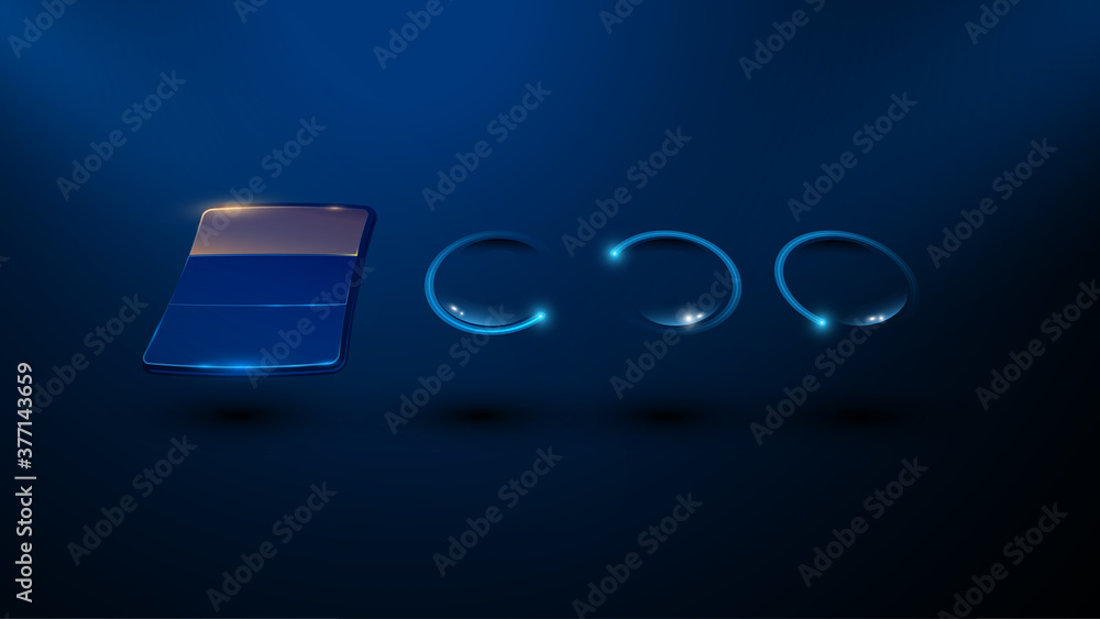 Aufkleber abstract fiction sci fi hi tech concept frame template background eps 10 vector