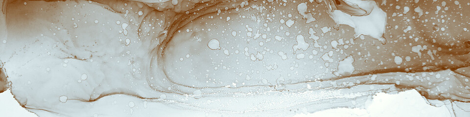 Wedding Drawing. Fluid Composition. Grunge Swirl. Blue Brown Wedding Drawing. Sketch Backdrop. Liquid Style. Blue Brown Alcohol Ink Invitation. Effect.