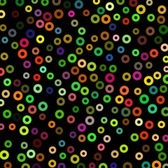 Colorful Holes Scattered in Space